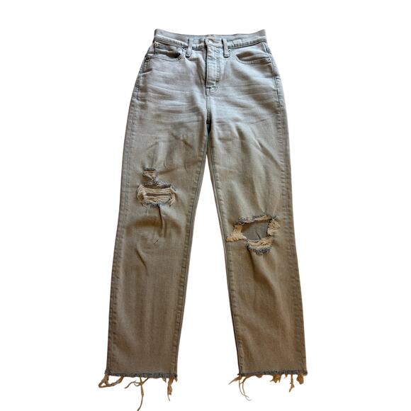 Madewell women The Mom Distressed Light Jean Size 26 - Picture 1 of 4